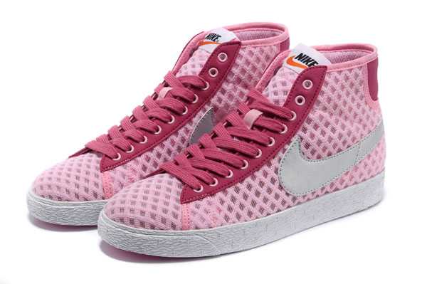 nike blazer high premium 2013 net high light pink bateau authentique chute